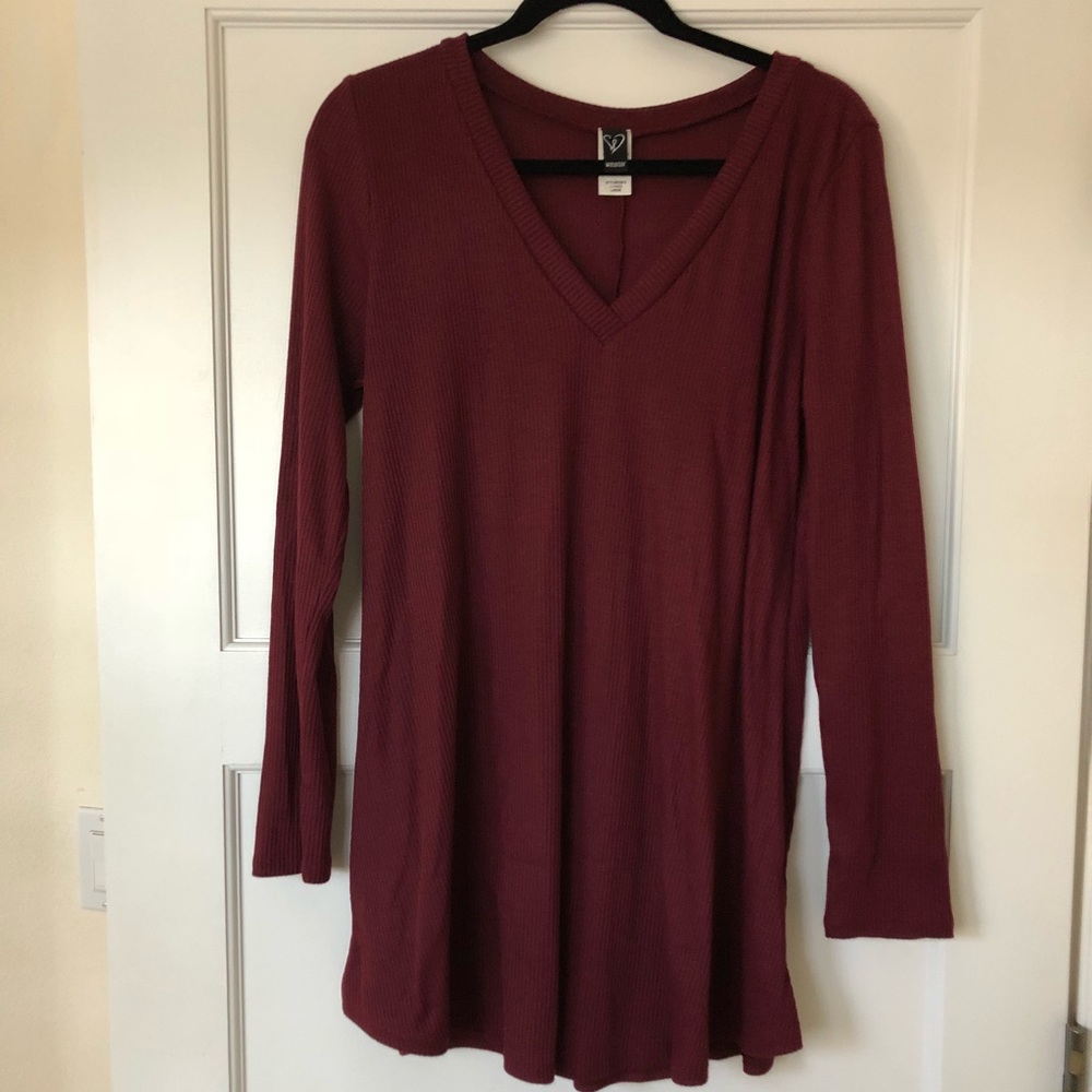 🍂Windsor || Burgundy Knit Mini Dress🍁